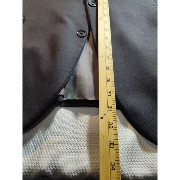 Brooks‎ Brothers Madison 46R Black Wool Blazer 853 - Picture 4 of 11